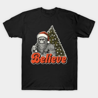 Funny Bigfoot Christmas T-Shirt